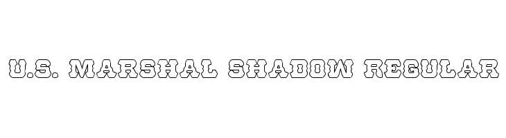 U.S. Marshal Shadow Regular Font