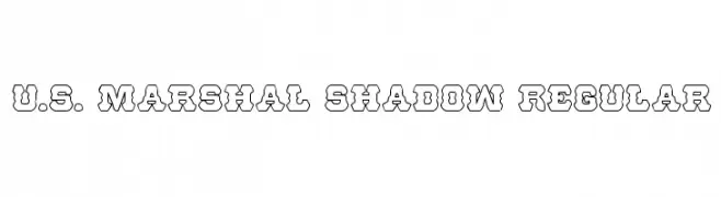 U.S. Marshal Shadow Regular  Fuentes Gratis Descargar