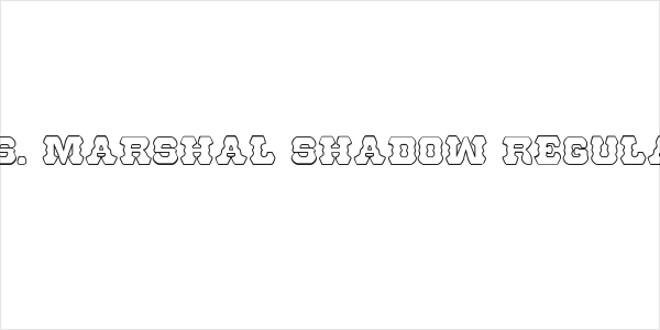 U.S. Marshal Shadow Regular Logo