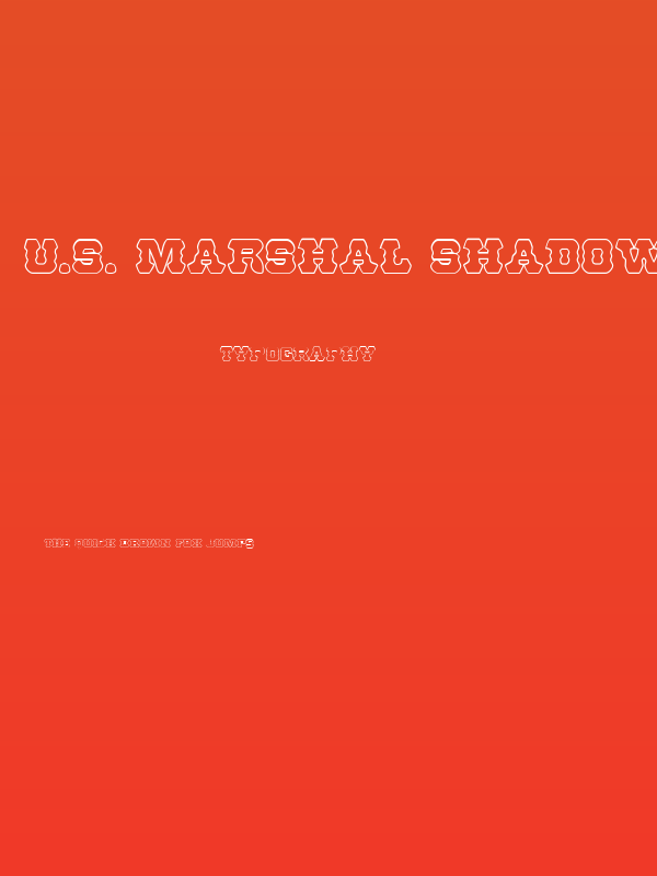 U.S. Marshal Shadow Regular Poster