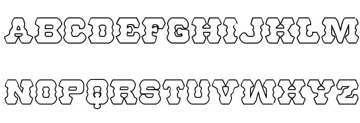 U.S. Marshal Shadow Regular Font LOWERCASE
