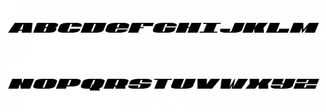 U.S.A. Condensed Italic Fonte MAIÚSCULAS