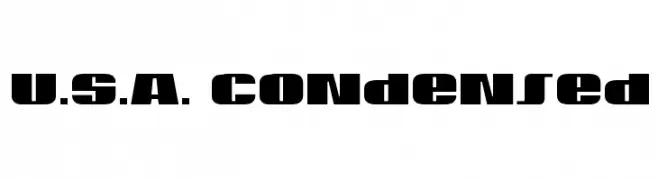 U.S.A. Condensed  Fuentes Gratis Descargar