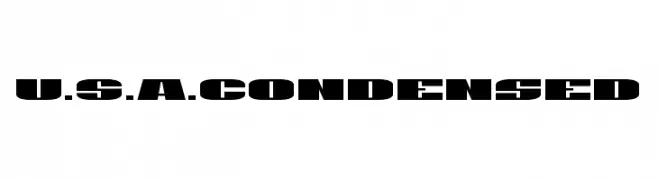 U.S.A. Condensed  font caratteri gratis