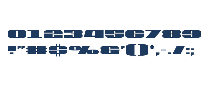 U.S.A. Condensed Other Characters