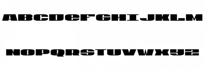 U.S.A. Condensed Schriftart Groß