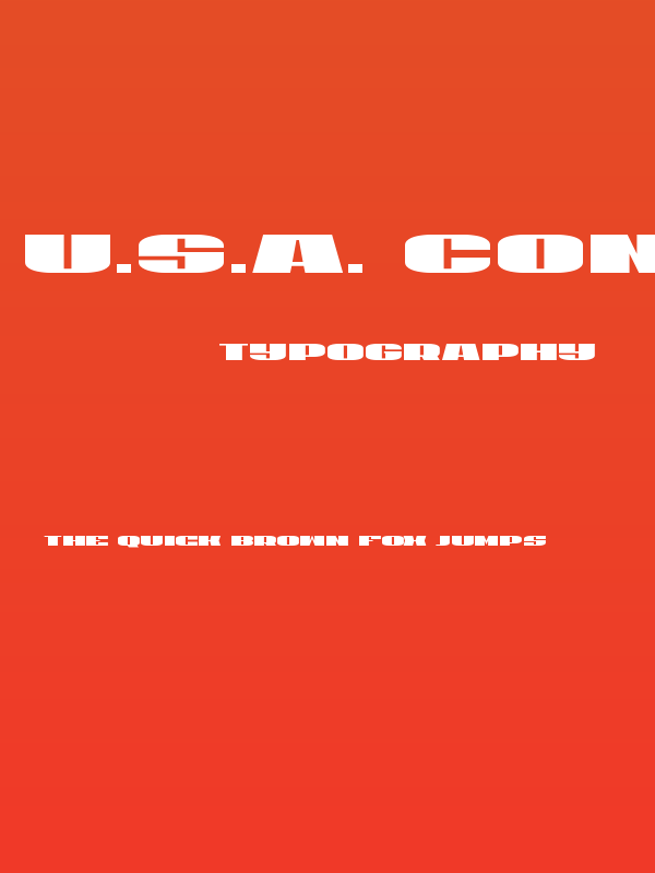 U.S.A. Condensed Poster