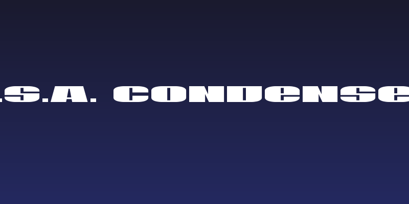 U.S.A. Condensed Social Header