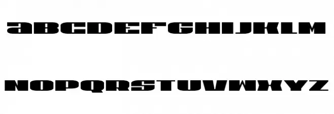 U.S.A. Condensed Font LOWERCASE