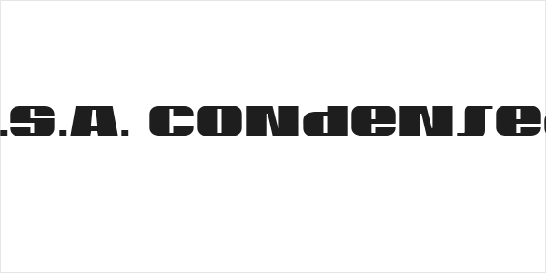 U.S.A. Condensed Logo
