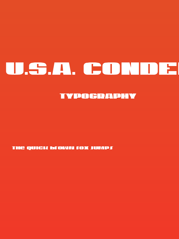 U.S.A. Condensed Poster
