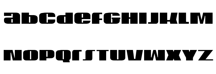U.S.A. Condensed Font LOWERCASE