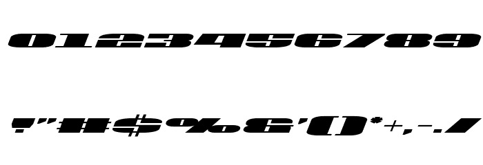 U.S.A. Expanded Italic Polices AUTRES CHARS