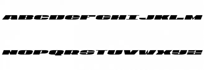 U.S.A. Expanded Italic Fonte MAIÚSCULAS