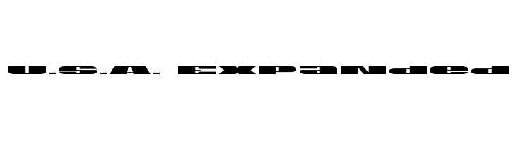 U.S.A. Expanded  Descarca Fonturi Gratis