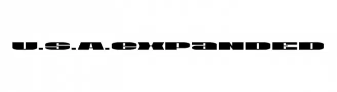 U.S.A. Expanded  font caratteri gratis