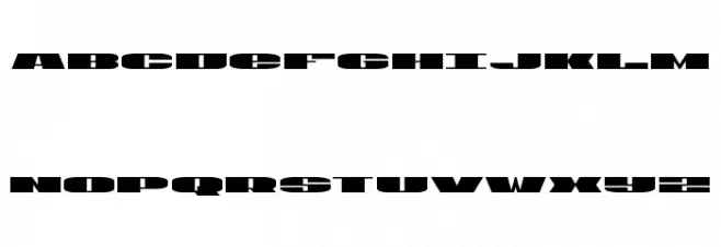 U.S.A. Expanded Font UPPERCASE