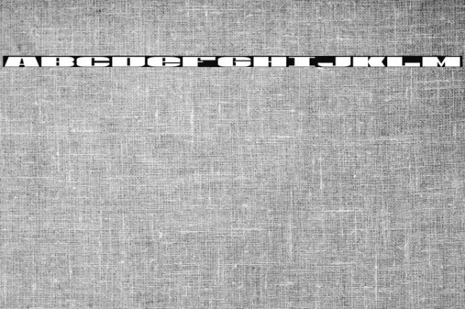 U.S.A. Expanded Font examples