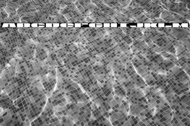 U.S.A. Expanded Font examples