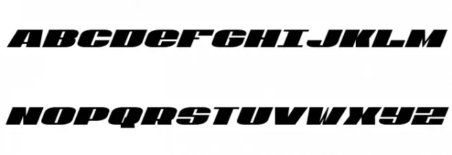U.S.A. Extra-Condensed Italic Fonte MAIÚSCULAS