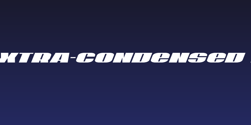 U.S.A. Extra-Condensed Italic Social Header