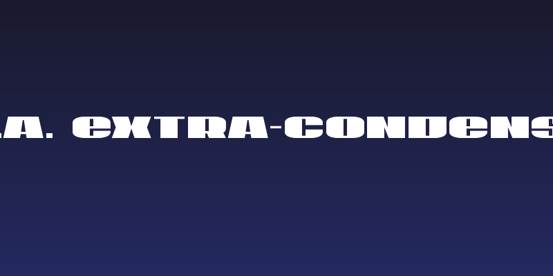 U.S.A. Extra-Condensed Social Header