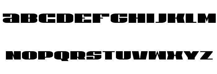 U.S.A. Extra-Condensed Font LOWERCASE