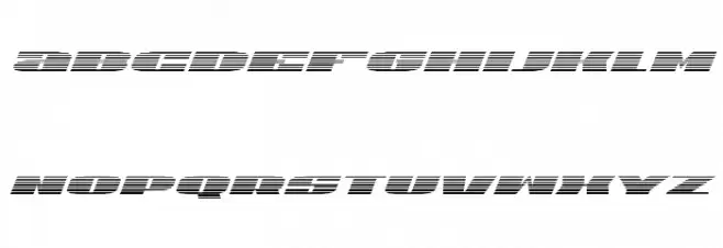 U.S.A. Gradient Italic Fuentes MINÚSCULAS