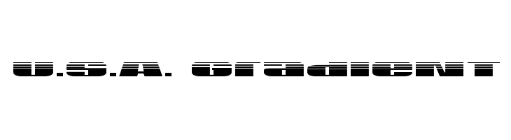 U.S.A. Gradient फ़ॉन्ट