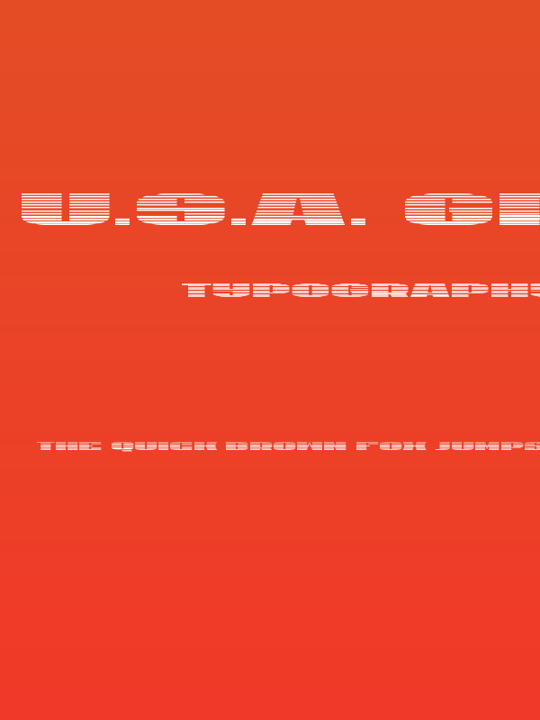 U.S.A. Gradient Poster