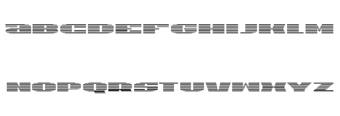 U.S.A. Gradient Font LOWERCASE
