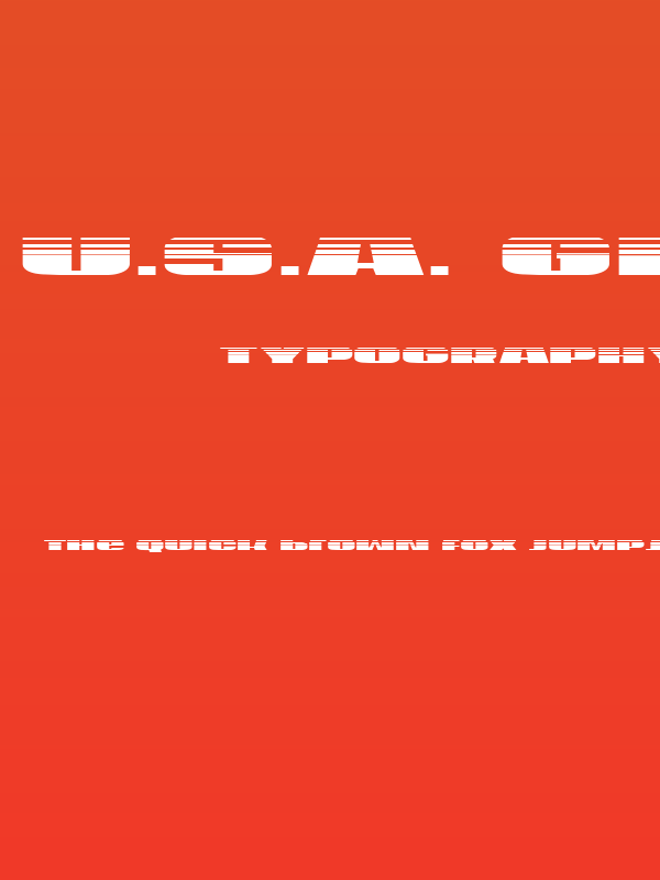 U.S.A. Gradient Poster