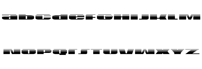 U.S.A. Gradient Font LOWERCASE