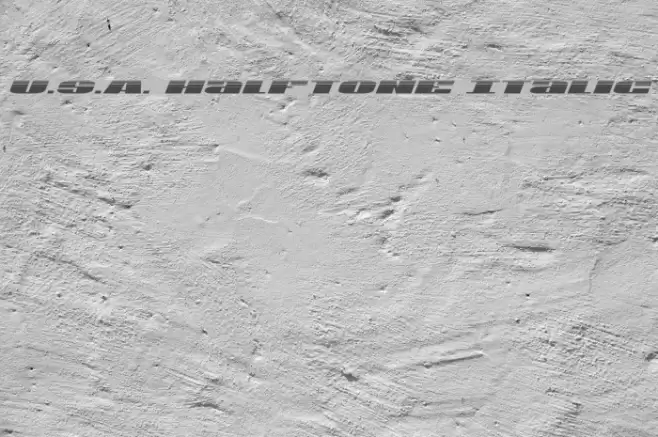 U.S.A. Halftone Italic Font examples