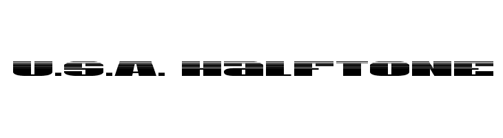 U.S.A. Halftone  font caratteri gratis