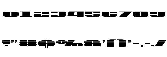 U.S.A. Halftone フォント その他の文字