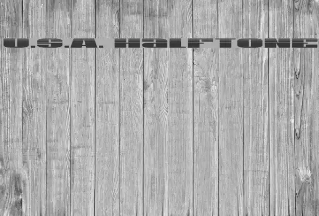 U.S.A. Halftone Font examples