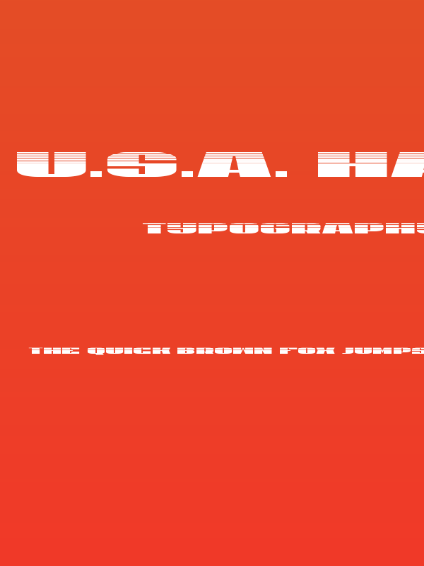 U.S.A. Halftone Poster