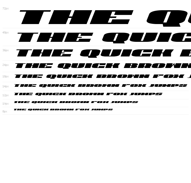 U.S.A. Italic Waterfall