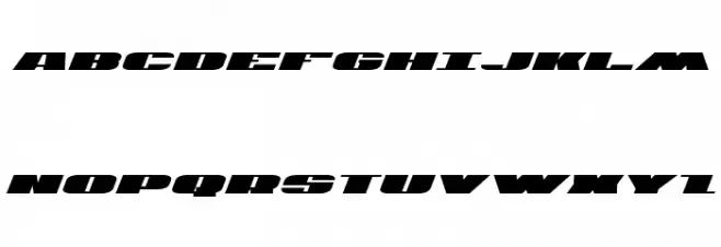 U.S.A. Italic Шрифта ВЕРХНИЙ