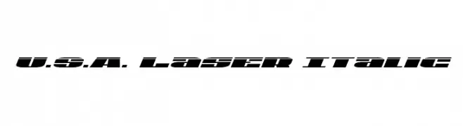 U.S.A. Laser Italic  baixar fontes gratis