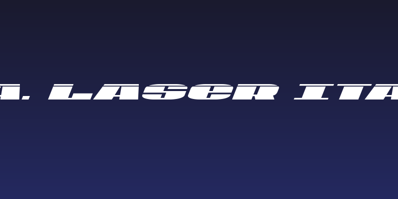 U.S.A. Laser Italic Social Header