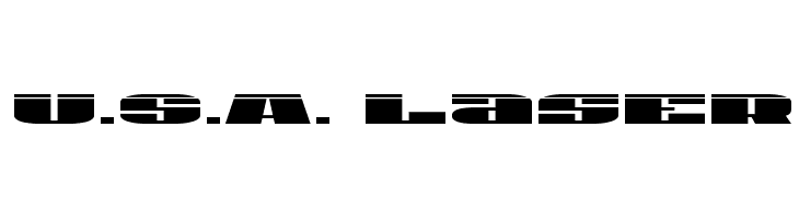 U.S.A. Laser फ़ॉन्ट