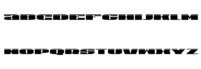 U.S.A. Laser フォント 小文字