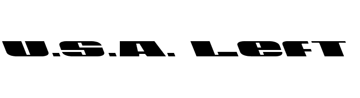 U.S.A. Left  免费字体下载