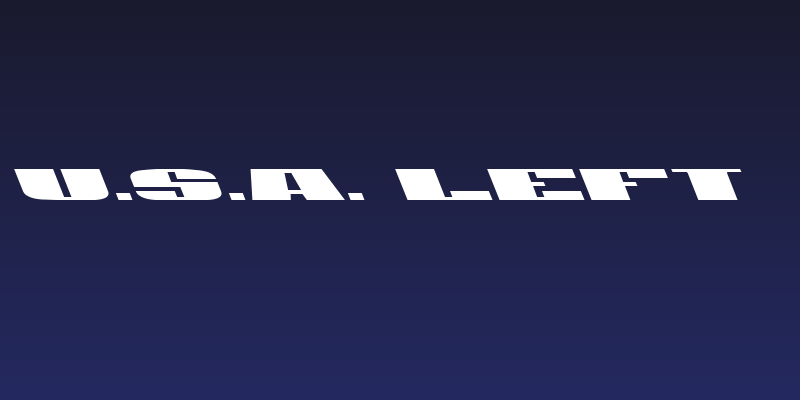 U.S.A. Left Social Header
