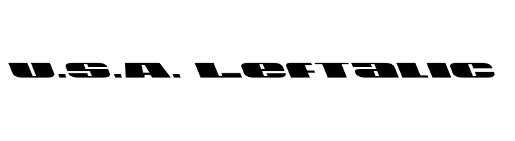 U.S.A. Leftalic  नि: शुल्क फ़ॉन्ट्स डाउनलोड