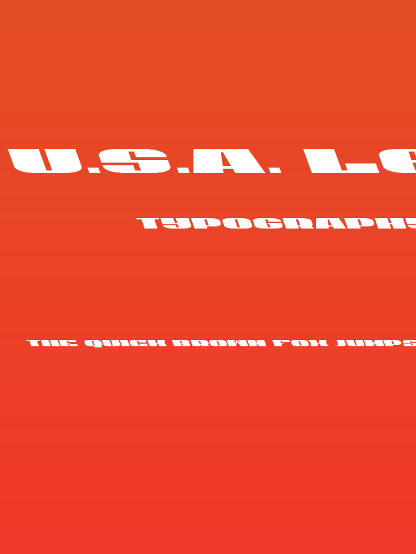 U.S.A. Leftalic Poster