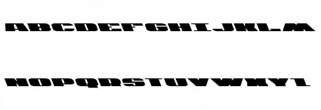 U.S.A. Leftalic Schriftart Groß