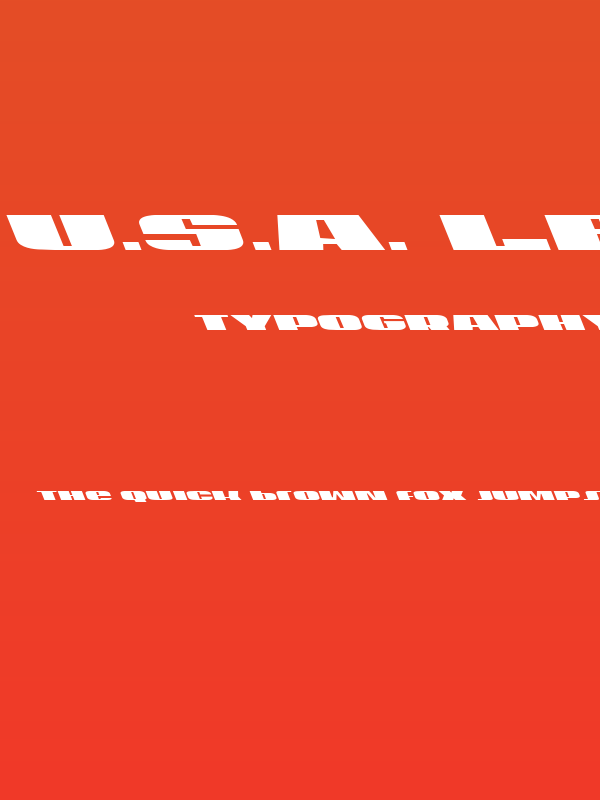 U.S.A. Leftalic Poster